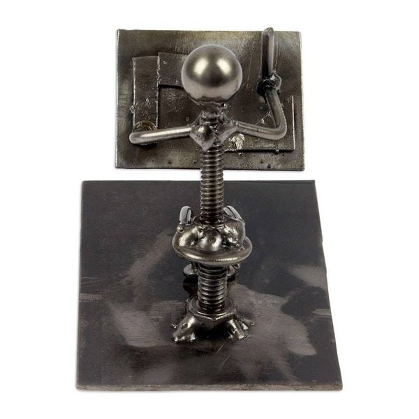 Alternate image for Recycled Metal Figurine of Architect Working on Plans Architect at Work
