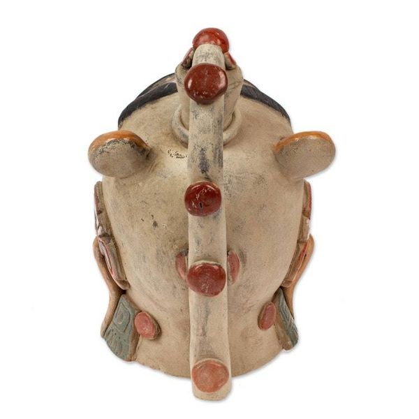Alternate image for Ceramic Jaguar Warrior Head Sculpture From Teotihuacan Jaguar Warrior Head