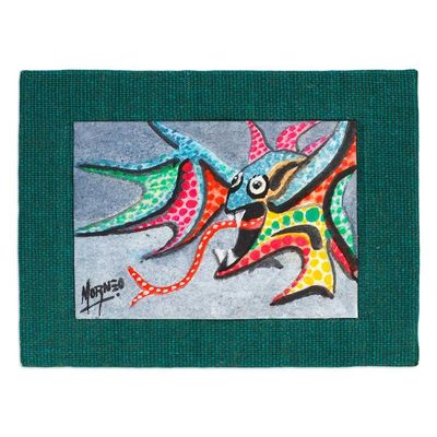 Alternate image for Classic Expressionist Watercolor Alebrije Fish Painting Tongue Fish Alebrije