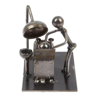 Alternate image for Eco-Friendly Dentist Figurine Made with Recycled Metal Dentist Appointment