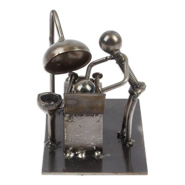 Alternate image for Eco-Friendly Dentist Figurine Made with Recycled Metal Dentist Appointment