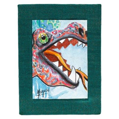 Alternate image for Traditional Expressionist Watercolor Alebrije Snake Painting Snake Alebrije