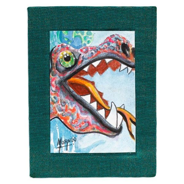 Alternate image for Traditional Expressionist Watercolor Alebrije Snake Painting Snake Alebrije