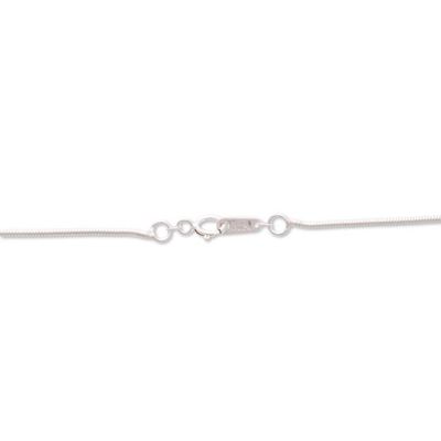 Alternate image for Unique Romantic Sterling Silver Pendant Necklace Living Heart