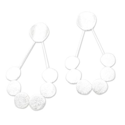 Alternate image for Hand Crafted Sterling Silver Drop Earrings Unforgettable