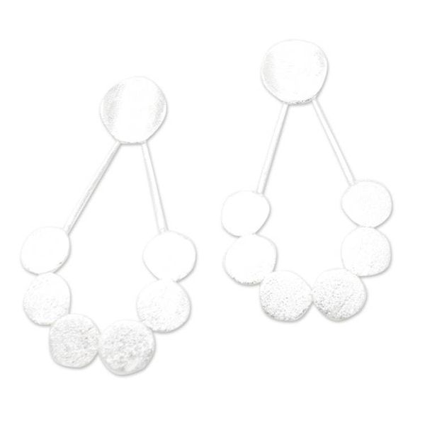 Alternate image for Hand Crafted Sterling Silver Drop Earrings Unforgettable