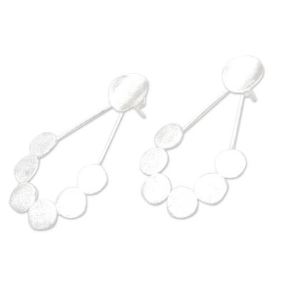 Alternate image for Hand Crafted Sterling Silver Drop Earrings Unforgettable