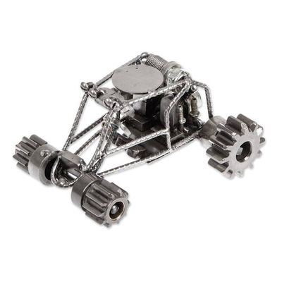 Alternate image for Eco-Friendly Recycled Metal Figurine of a Dune Buggy Car Dune Buggy