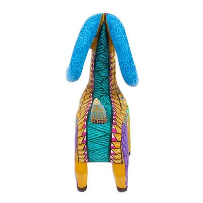 Alternate image for Wood Alebrije Sheep Figurine Hand-Painted in Mexico Enchanting Sheep