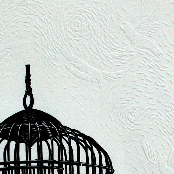 Alternate image for Limited Edition Etched Print of a Bird Cage from Mexico The Birds Are In Their Place