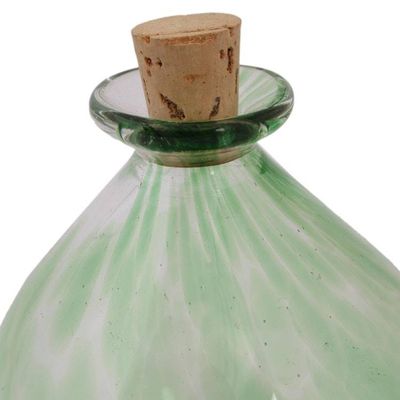 Alternate image for Handblown Recycled Glass Jar from Mexico Verdant Potion