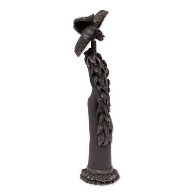 Alternate image for Handmade Ceramic Catrina Sculpture Drop-Dead Beauty