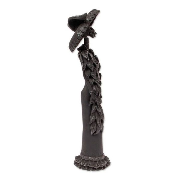 Alternate image for Handmade Ceramic Catrina Sculpture Drop-Dead Beauty