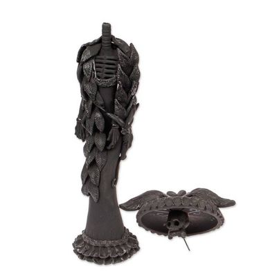 Alternate image for Handmade Ceramic Catrina Sculpture Drop-Dead Beauty