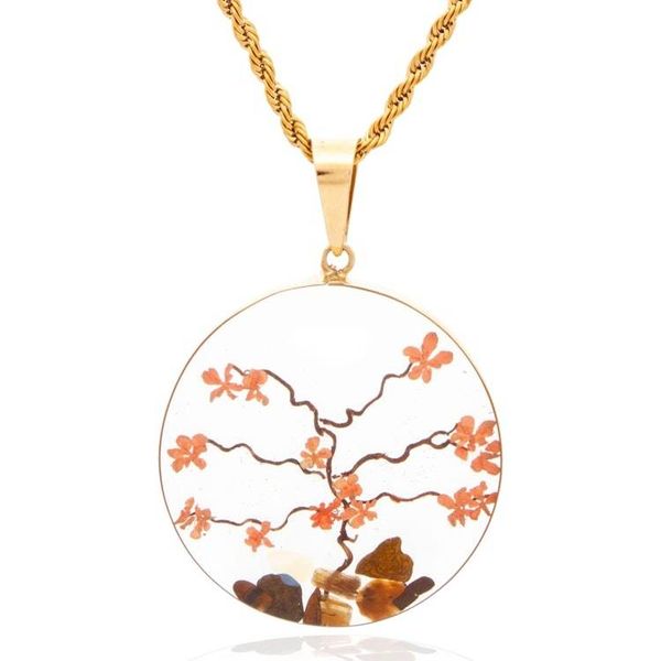 Alternate image for Forest-Inspired 24k Gold-Accented Natural Flower Necklace My Forest