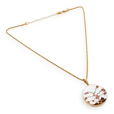 Alternate image for Forest-Inspired 24k Gold-Accented Natural Flower Necklace My Forest