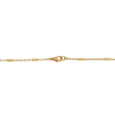 Alternate image for High-Polished 24k Gold-Plated Grey Pearl Station Necklace Wise Tides