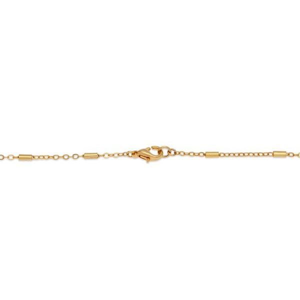 Alternate image for High-Polished 24k Gold-Plated Grey Pearl Station Necklace Wise Tides