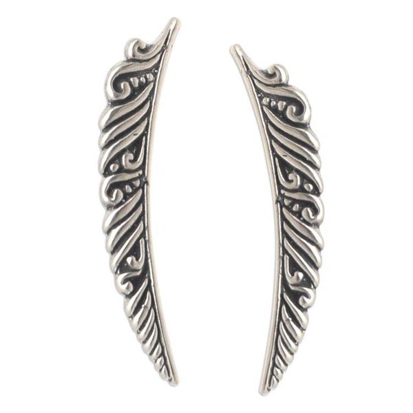 Alternate image for Hand Crafted Sterling Silver Drop Earrings Arch Humor