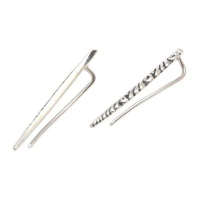 Alternate image for Hand Crafted Sterling Silver Drop Earrings Arch Humor