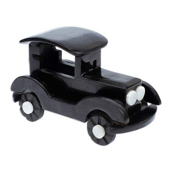 Alternate image for Handmade Natural Onyx Sculpture of a Classic Car from Mexico Those Classic Days