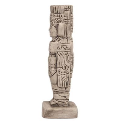 Alternate image for Toltec Warrior Mexican Replica Ceramic Sculpture Warrior from Tula