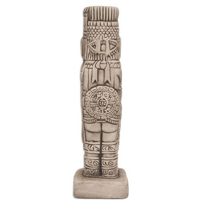 Alternate image for Toltec Warrior Mexican Replica Ceramic Sculpture Warrior from Tula