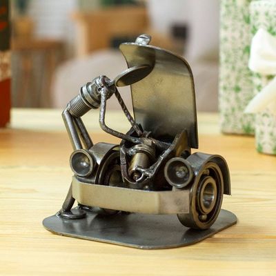 Alternate image for Recycled Auto Parts Sculpture Metal Art Mexico Rustic Car Mechanic