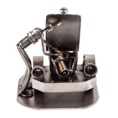 Alternate image for Recycled Auto Parts Sculpture Metal Art Mexico Rustic Car Mechanic