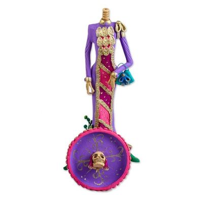 Alternate image for Artisan Crafted Catrina Day of the Dead Figurine La Catrina Socorro