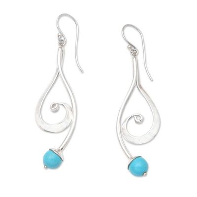 Alternate image for Hand Crafted Sterling Silver Dangle Earrings from Bali Sky Melody