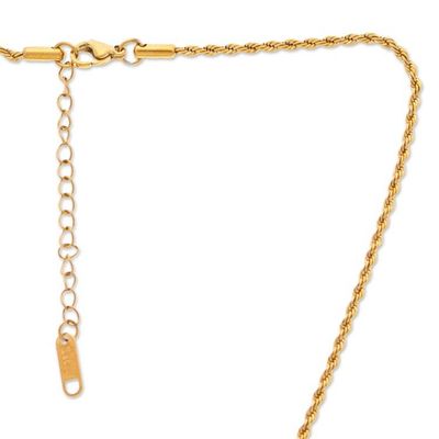 Alternate image for Dandelion-Themed 24k Gold-Plated Resin Pendant Necklace Ethereal Hope