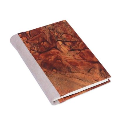 Alternate image for Recycled Paper Journal with Brown Motifs from Mexico Shifting Desert