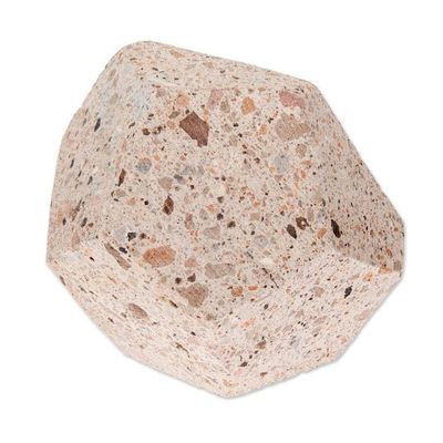 Alternate image for Hexagonal Rustic Recycled Stone Decorative Flower Pot Modern Hexagon