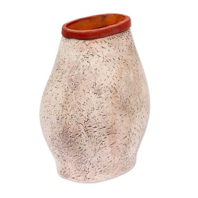 Alternate image for Mexican Archaeological Ceramic Vase Crafted by Hand Maya King of Palenque