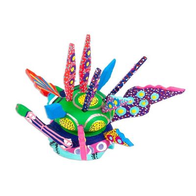 Alternate image for Colorful Alebrije Figurine from Mexico Crazy Martian