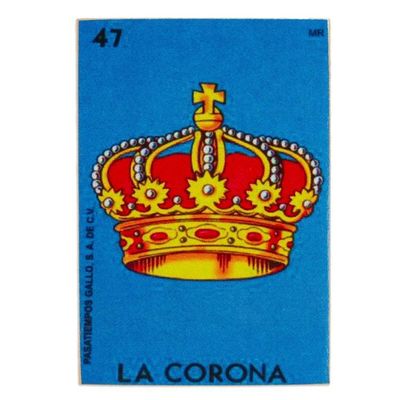 Alternate image for Mexican Wood Magnet with Crown Decoupage Majestic Land