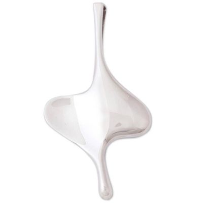 Alternate image for Abstract Taxco Sterling Silver Pendant from Mexico Taxco Abstraction