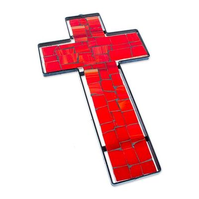 Alternate image for Stained glass cross Love
