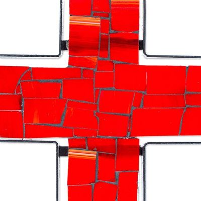 Alternate image for Stained glass cross Love