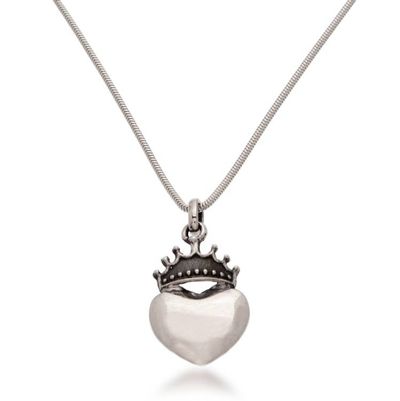 Alternate image for Sterling silver heart necklace Love Coronation