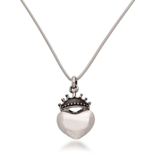 Alternate image for Sterling silver heart necklace Love Coronation