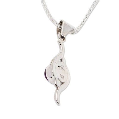 Alternate image for Amethyst pendant necklace Flow