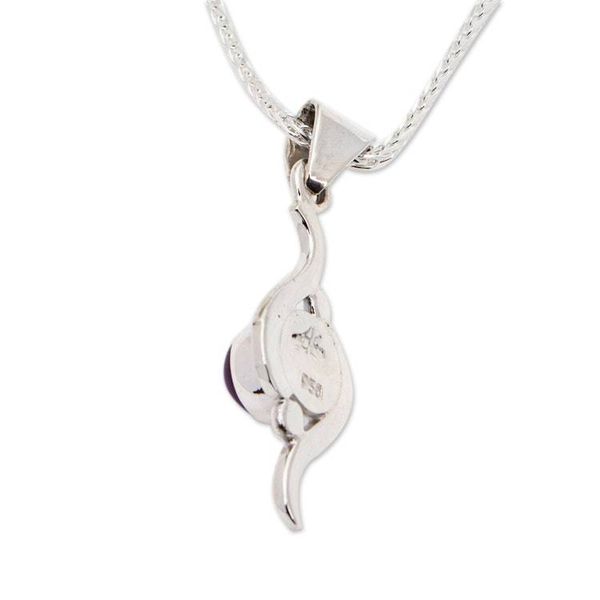 Alternate image for Amethyst pendant necklace Flow