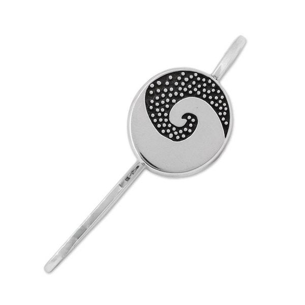 Alternate image for Spiral Motif Sterling Silver Bookmark from Mexico Wave of Stories