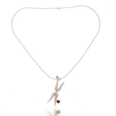 Alternate image for Garnet pendant necklace Fairy Wings