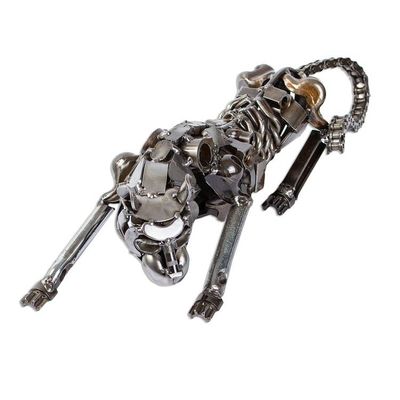 Alternate image for Unique Recycled Auto Parts Panther Sculpture Rustic Panther