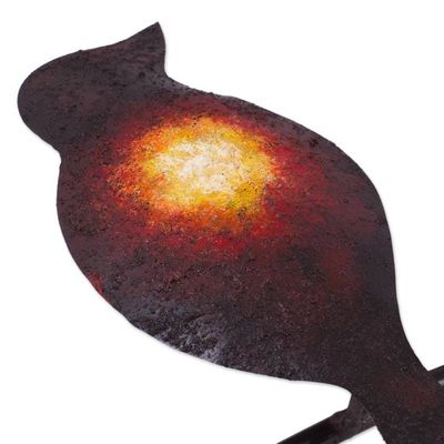 Alternate image for Handcrafted Bird-Themed Steel Wall Sculpture from Mexico Sparrows in Love