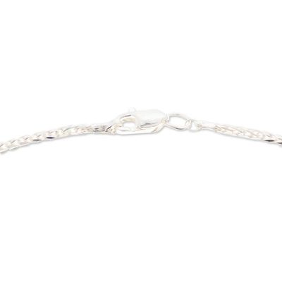 Alternate image for Artisan Crafted Taxco Silver Obsidian and Citrine Necklace Dewdrop
