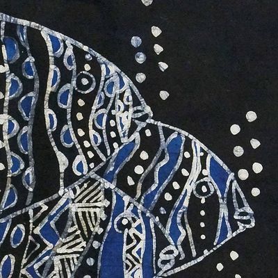 Alternate image for Fish-Motif Wall Hanging from Ghana The Fish Family II